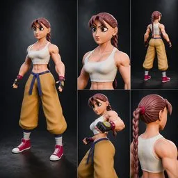 Stylized Female Fighter