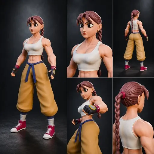 Stylized Female Fighter