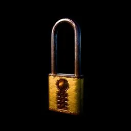 Old Rusty Padlock With Keyhole