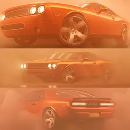 Car Dodge Challenger 2008(Rigged)