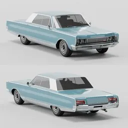 Luxury Retro Sedan Car