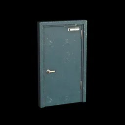 Blue Metal Door