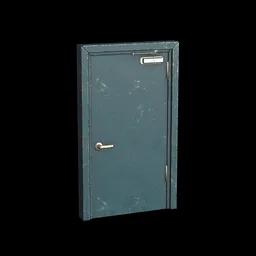 Blue Metal Door