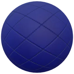 High-quality PBR blue fabric texture for 3D modeling in Blender, suitable for photorealistic upholstery.