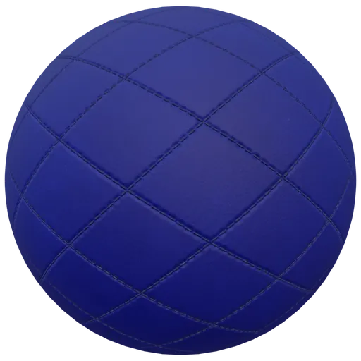 High-quality PBR blue fabric texture for 3D modeling in Blender, suitable for photorealistic upholstery.
