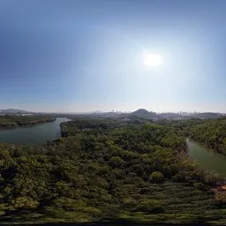 Daytime Forest Lakes HDR