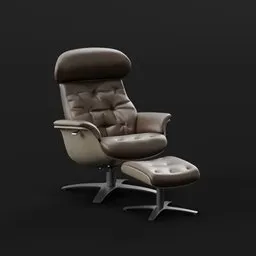 Leather Lounge Chair