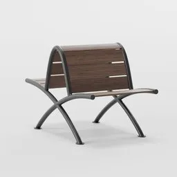 Back-to-Back Bench with Backrests