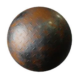 Rusty metal plate