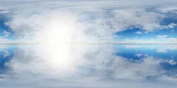 Bright Cloudy Horizon HDRI