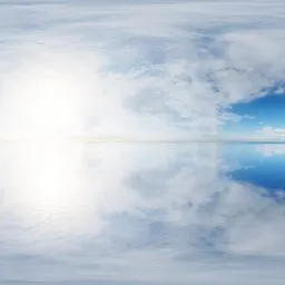 Bright Cloudy Horizon HDRI