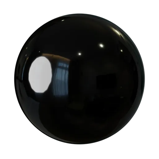 Black glossy