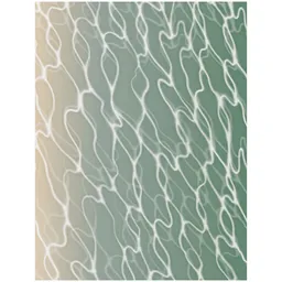 Wavy Mint Stripes Carpet