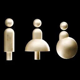 3D Toilet Signs