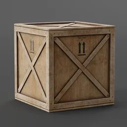 Wooden Crate Cube