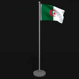 Animated Flag of Algeria