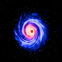 Animated Cosmic Wormhole / Black Hole