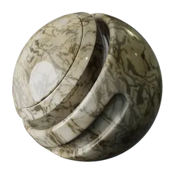 High-quality seamless PBR Marble texture for 3D rendering in Blender and other software.