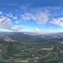 Highsky clouds forest