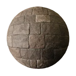 New Dark Brown Medieval Castle Wall