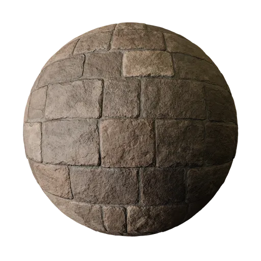 New Dark Brown Medieval Castle Wall