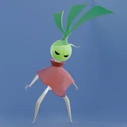 Uproot Leek Rigged
