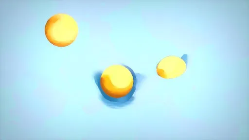 Yellow Spheres Deforming Soft Surface