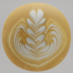 Coffee Rosetta Latte Art