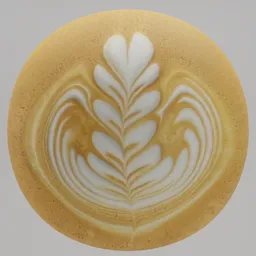 Coffee Rosetta Latte Art