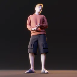 Young western male human
