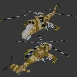 Helicopter Mi-24 Hind