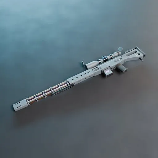 Sci Fi Sniper Rifle Gun