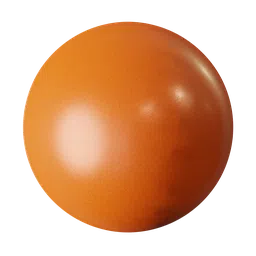 High-quality PBR orange plastic texture for 3D modeling, suitable for Blender and other 3D applications.
