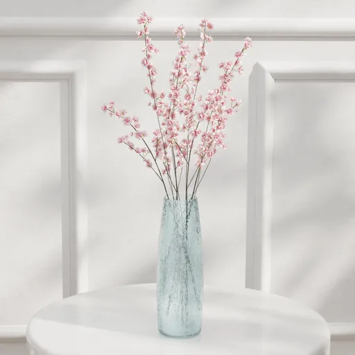 Pink Blossom Glass Vase