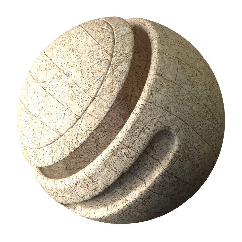 Shell Fossil Limestone | FREE stone materials | Blendkit