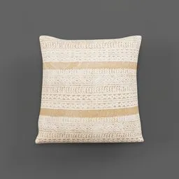 Geometric Cotton Throw Pillow