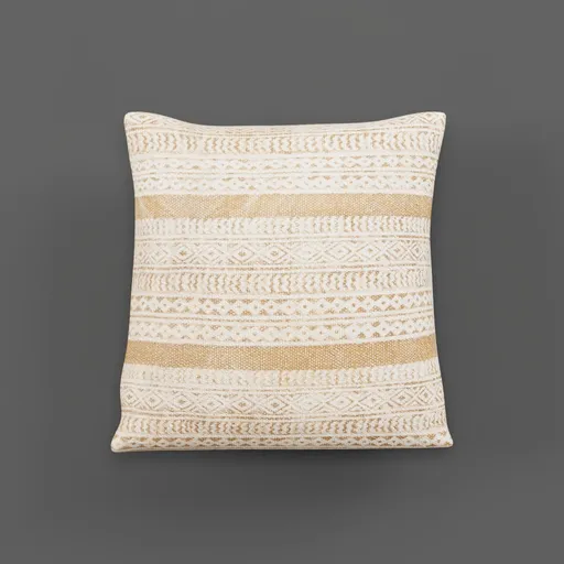 Geometric Cotton Throw Pillow