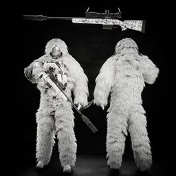 Ghillie Suit Sniper (Rigged)