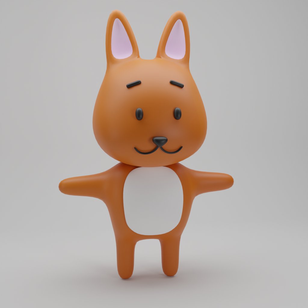 Bunny Rabbit Low Poly | Mammals models | Blendkit