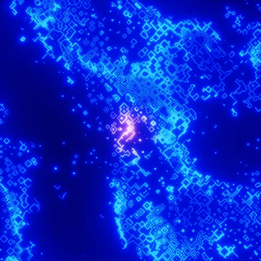 Blue neon lights