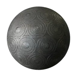 Metal silver ornament