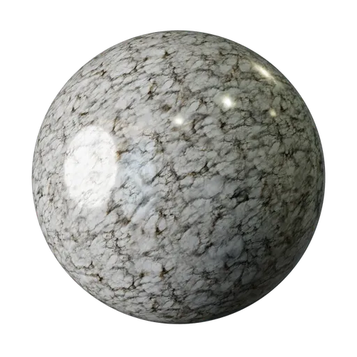 High-resolution 2K PBR Marble texture for 3D modeling in Blender, without displacement.