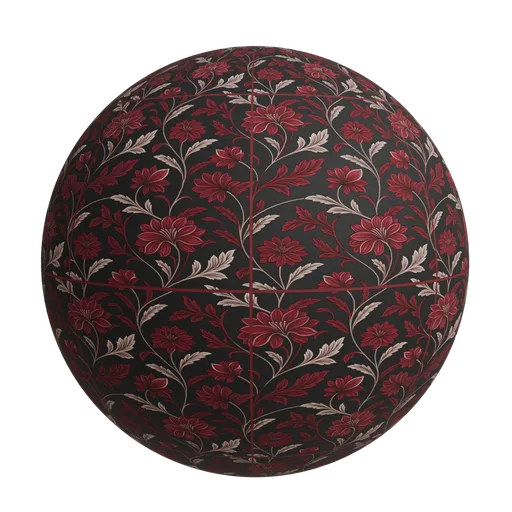 Dark floral wallpaper