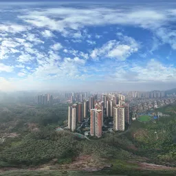 Green tree mountain cloud bluesky