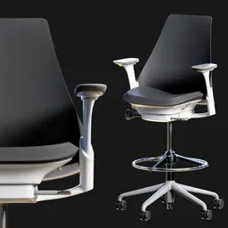 Herman Miller Sayl Stool Upholstered