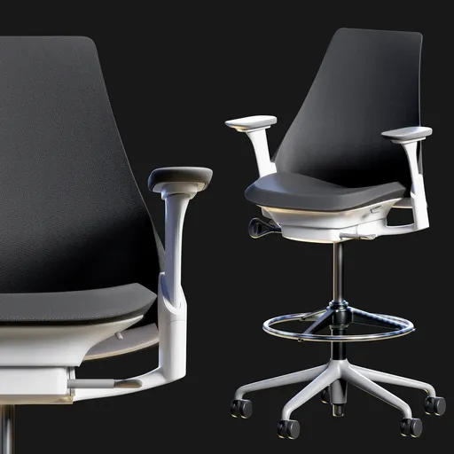 Herman Miller Sayl Stool Upholstered