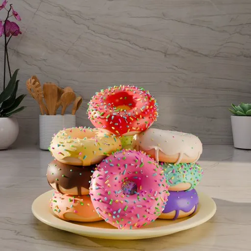Colorful Donut Collection