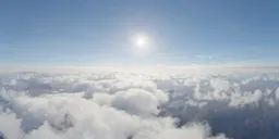 Cloudscape Aerial Sunny Day