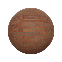 High-resolution 2K PBR texture of a brick wall for Blender 3D material library.