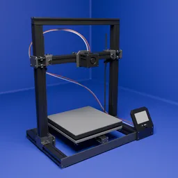Basic black 3D printer
